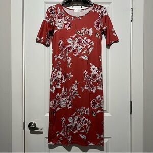 Sign Here Signature Clothing Women’s Knit Maxi Dress In Cherry Blossom Floral